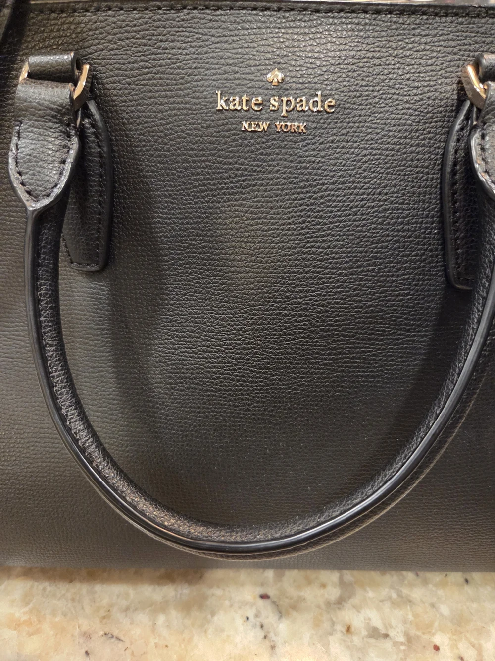 kate spade New York Black Leather Satchel